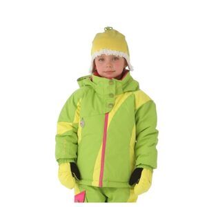 Obermeyer Ski Jacket Winter Coat Girls 4 Butterfly Green Pink I-Grow Snowboard